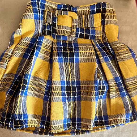 Bottoms Blue Gold Plaid Skirt Poshmark
